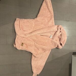 Nordic Beach Pink Hooded Fleece Jacket